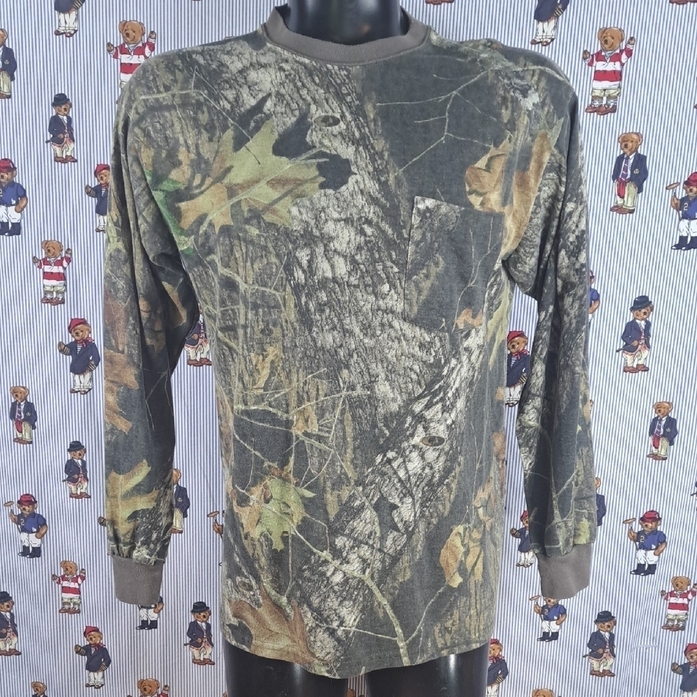 Redhead Outdoor Wear camouflage casual long-sleeved LG casual pocket t-shirt